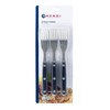 HENDI Steak-Gabel, Stückzahl: 6, mit ABS Griff, Steak-Besteck, 200mm, ABS
