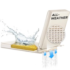 SUNROX All-Weather DryFast Foam Lounge Chair Cushion, FadeShield Water Resistant Chaise Lounge Cushions for Outdoor Patio Furniture with Adjustable Buckle Ties, 80x26 Inch, Cream