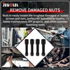 JEUCLEL 5PCS Twist Socket Set, 12.5 mm 1/2 inch Drive