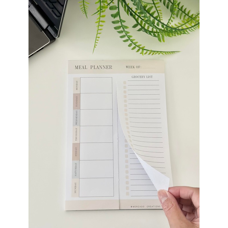 Weekly Meal Planner- Magnetic Refrigerator Menu Planner with 52 Tear-Off