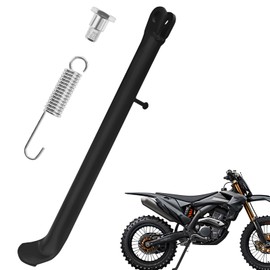 MLAHUIER Dirt Bike Stand with Spring,Motorcycle Side Kickstand,11.8inch Mini Bike Kick Stand Replacement Parts for Dirt Pit Bike 70cc 90cc 110cc 125cc 138cc 140cc 150cc 200cc, Dirtbike Frame Accessory