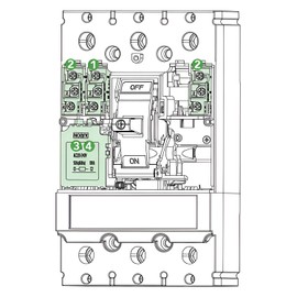 Noark Single Wire OEM Lug Kit (M2), Suitable for: (1) - #3 AWG to 300kcmil CU or AL Wire 1102705 LK22NAA