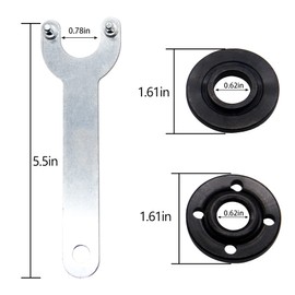 Thaekuns 4.5" 5" 5/8-11 Angle Grinder Wrench Spanner Metal Lock Nut Fits for Dewalt Makita 193465-4 Bosch Black & Decker Ryobi