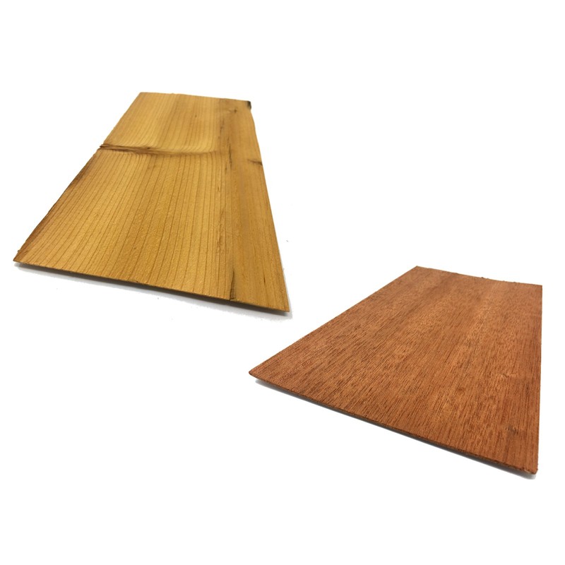 Veneer Set, 9 Strong Veneers in Oak Larch Mahogany Walnut