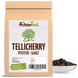 250 g Tellicherry Pepper Black Premium Quality from India Natural vom-Achterhof Peppercorns
