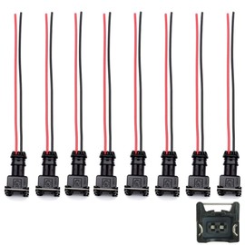 IXGKHC Set 8X - Año 1992-2004 reemplaza a Ford E250 F150 F250 F350 E350 Reemplazo para Mustang Lincoln y Mercury 4.6L 5.0L 5.4L 5.8L Conector de inyector de combustible 0280150943 02 5 939
