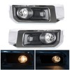 munirater 2-Pack Front Driving Fog Light with Chrome Bezel Set