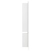 vidaXL White High Gloss Shower Niche with 2 Compartments and
