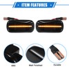 X AUTOHAUX 1 Pair LED Side Marker Turn Signal Light