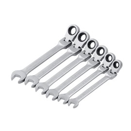 Aoktorkit 8mm Flex-Head Ratchet Spanner, Matte Metric Ratcheting Wrench, Professional Repair Tool, 72 Teeth, High Carbon Steel Spnners for DIY Bicycle and Home Maintance