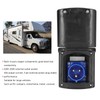 32A 220V‑250V RV External Power Outlet Box 3 Pin Plug