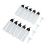 10Pcs Hair Oil Bottle 60ml Leakproof High Temperature Resistant Transparent