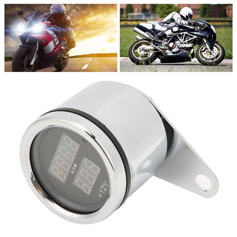 12V Motorcycle Speedometer High Accuracy Speed Gauge Odometer Universal for