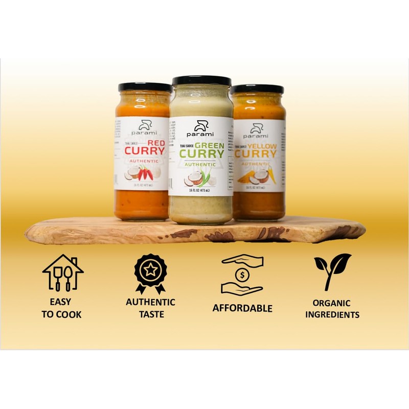 Parami Thai Curry Sauce Size 16 OZ (Gluten Free, Dairy