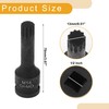 Partuto 1 Pc 12 Point Universal Impact Socket for Car