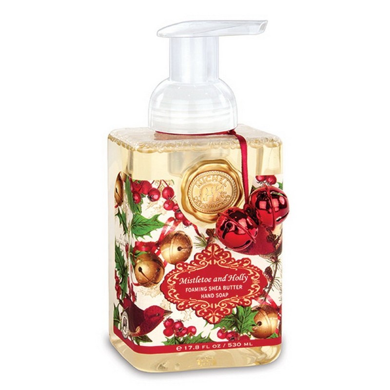 Mistletoe and Holly Foaming Hand Soap 17.8 oz Michel Design