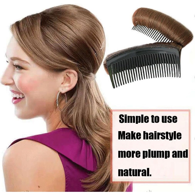 3 Pieces Invisible False Hair Clips, Increased Pad Bump It
