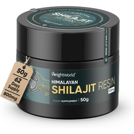 Purified Shilajit Resin Himalayan (50g) | 800mg | Rich in Fulvic Acid (88%) | 3.4% Humic Acid | Turmeric & Ashwagandha Root Extract | 62 Servings