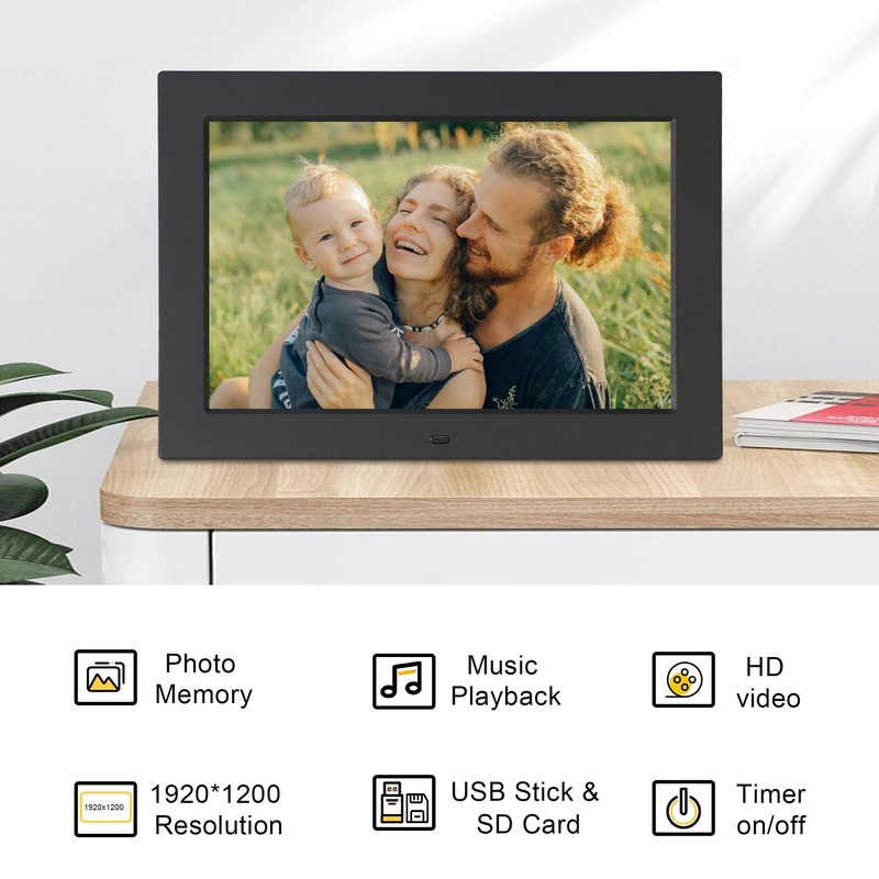 Golony 10.1-inch Digital Photo Frame, 1920x1200 High Definition IPS Screen,