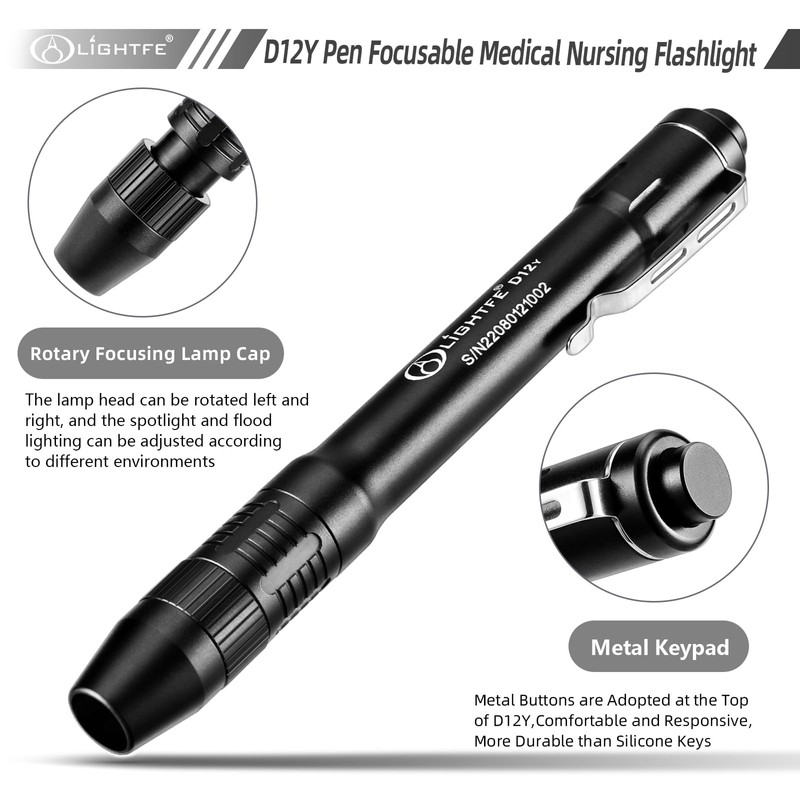 LIGHTFE Pen Light for Doctors and Nurses Penlight with Pupil