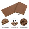 PATIKIL 60x40cm Tri-Fold Golf Towel Waffle Pattern Towel Soft Fiber