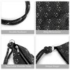 Rhinestone Purse Sparkly Evening bag Silver Clutch Purses for Women