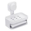 sourcing map 1Pcs Suction Cup Soap Dish, Removable and Reusable