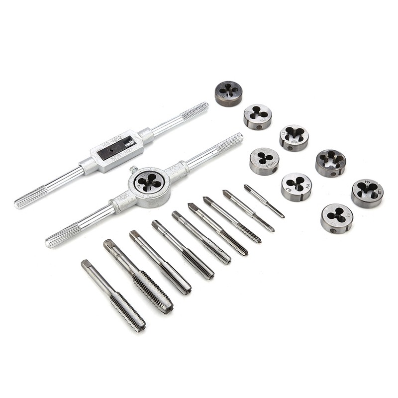20pcs Taps and Dies Set M3~M12 Screw Thread & Tap