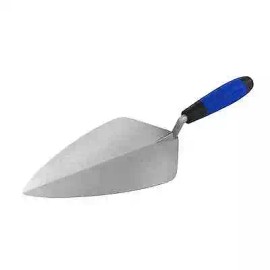 Bon Pro Plus 11" Wide London Pro Carbon Steel Brick Trowel, Comfort Grip Handle