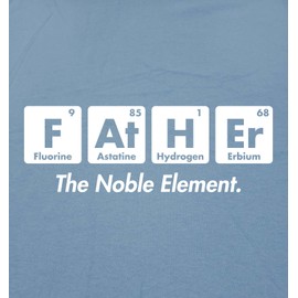 Father The Noble Element Graphic Science Funny T Shirt XL Garnet