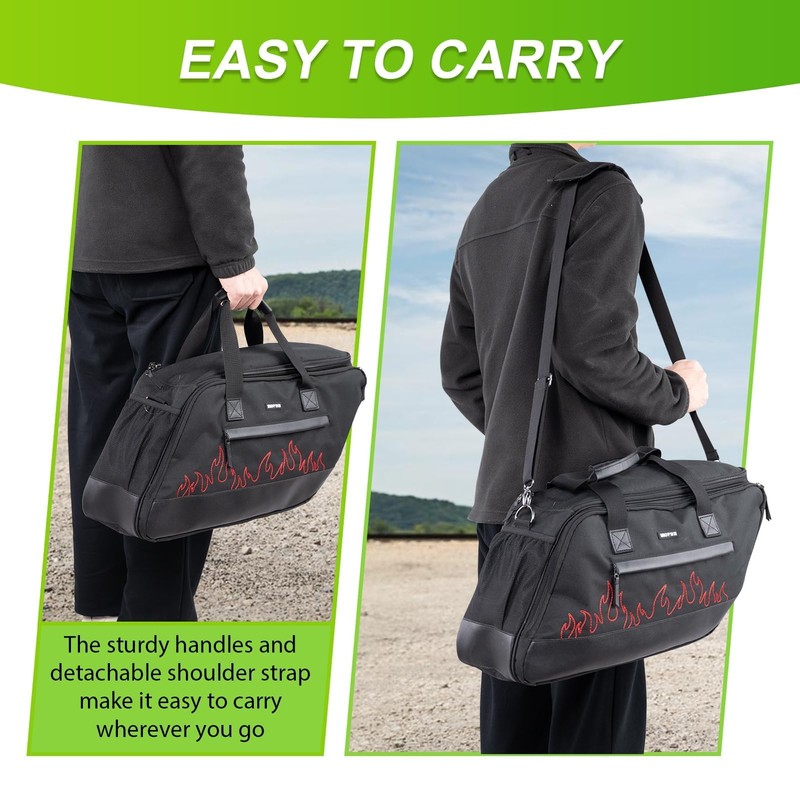 Mofun Motorcycle Saddlebag Liner Bag Hard Saddlebag Organizer With Red