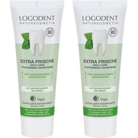 Daily Toothpaste (Mint Extra Fresh Mild Foam), Set of 2, 2.5 fl oz (75 ml) x 2