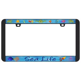 Unbranded SEA LIFE OCEAN DOLPHIN WHALE TURTLES FISH OCTOPUS  license plate Frame holder