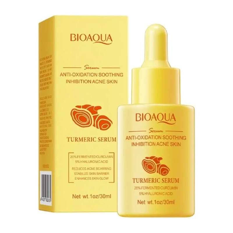 Serum De Cúrcuma Bioaqua Ácido Hialurónico Antioxidante