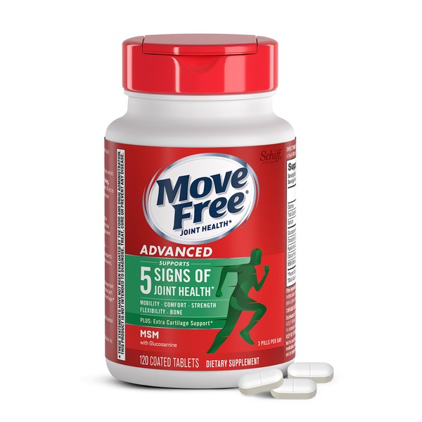 Move Free Advanced Glucosamine Chondroitin MSM Joint Support Supplement, Supports