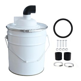 WeiLaiKeQi Vacuum Dust Separator, Dust Collector with Elbow, Woodworking Sand Replacement Reusable Cyclone Separator Cover Cyclone Cover