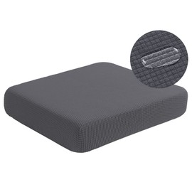 NC HOME Water Repellent Sofa Cushion Slipcovers, Stretch Sofa Seat Cushion Cover, Furniture Protector Slipcovers Slip Cover RV Seat Cover for Living Room (Loveseat Cushion, Gray)