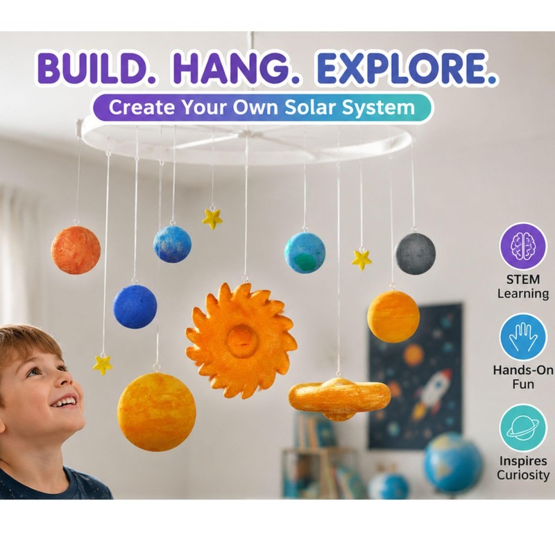 Hanging Solar System Project Kit, DIY Solar System Model Kit