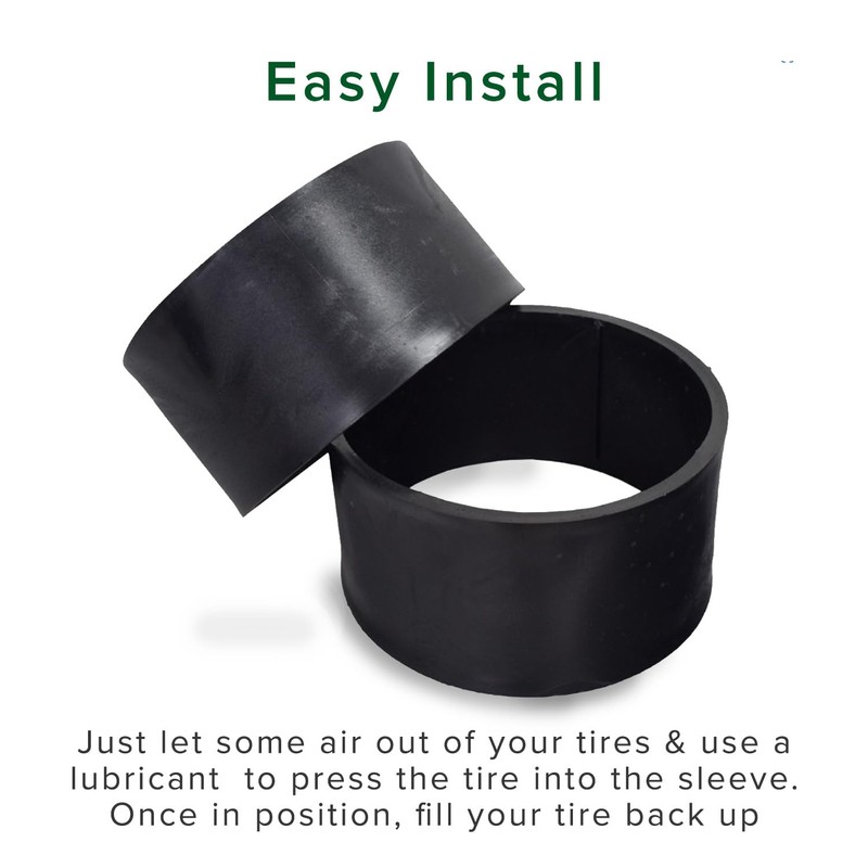 AlveyTech 10" x 4.50-5 PVC Plastic Tire Sleeve for Drift