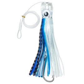 Trolling Lures Saltwater Fishing Lures Offshore Big Game Trolling Lures for Marlin Mahi Tuna Dolphin Wahoo Deep Sea Fishing Lures Rigged with Leader Hooks Squid Skirt