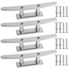 VEITHI 5 inch Boat Cleat Flat Top 4 Pack, 316