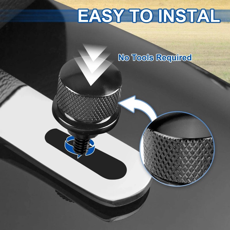 GFYSHIP Motorcycle Black Rear Fender Seat Bolt Screw For Harley