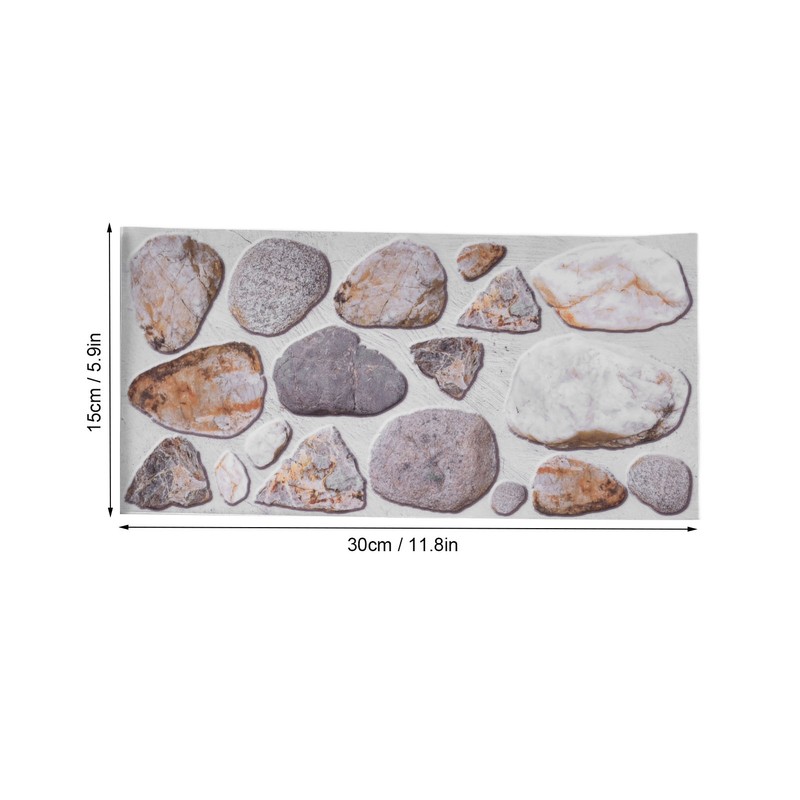 18PCS Tile Stickers Strong Reflection Water Oil Proofing Strong Layering