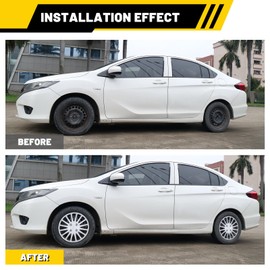 AUTOFREE 14 inch Hubcaps Wheel Covers White Lacquer Color, Universal ABS Wheel Rim Covers Snap Clip-On Auto Tire Guards OEM Style Replacement, Set of 4 - for Car Truck SUV 14 Inch Tire