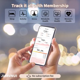 Smart Ring for Women & Men - Health & Fitness Tracker with Heart Rate, Sleep Monitor, Blood Oxygen, HRV, 128 Sports Modes, IP68 Waterproof, Gesture Control, No Subscription Fee,with iOS & Android (10)