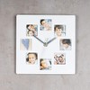 Wall Clock White 21 x 21 cm Photo Clock 8