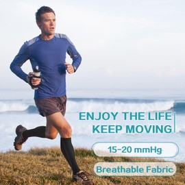 Totexil Zipper Compression Socks for Women and Men, 20-30mmHg Closed Toe Copper Fiber Compression Sock, Knee High Graduated Medical Compression Stockings, Best Support Socks for Sports, Varicose Veins