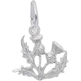 Rembrandt Thistle Charm - Metal - Sterling Silver