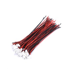Cable de conector 20 juegos/paquete 1.25MM Conector macho y hembra micro JST de 2 pines / 3 pines con cables(2Pin)
