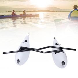 2 x PVC Inflatable Kayak Outrigger Canoe Stabilizer Pontoon Fishing Float Tube, Inflatable Outrigger Stabilizer Suitablle for Kayak, Standing and Beginners